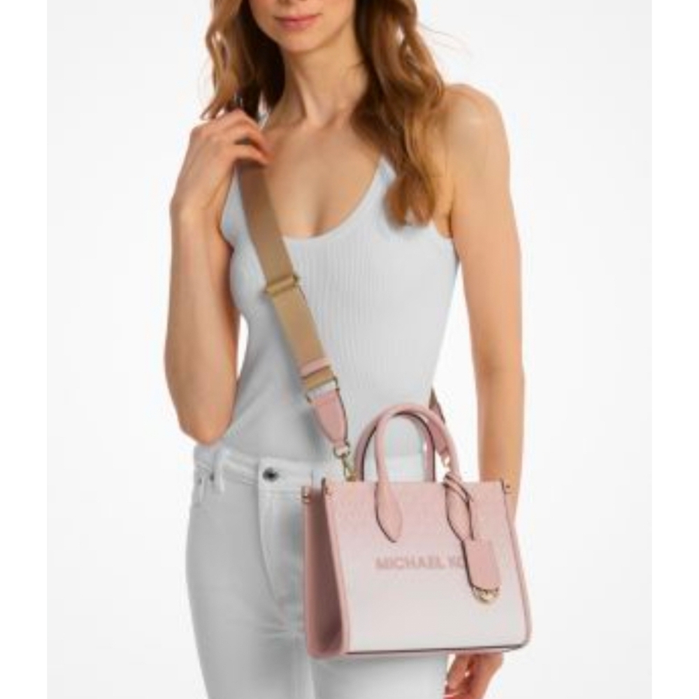 Michael Kors Small Ombre Signature Logo Crossbody Bag - Picture 2 of 11